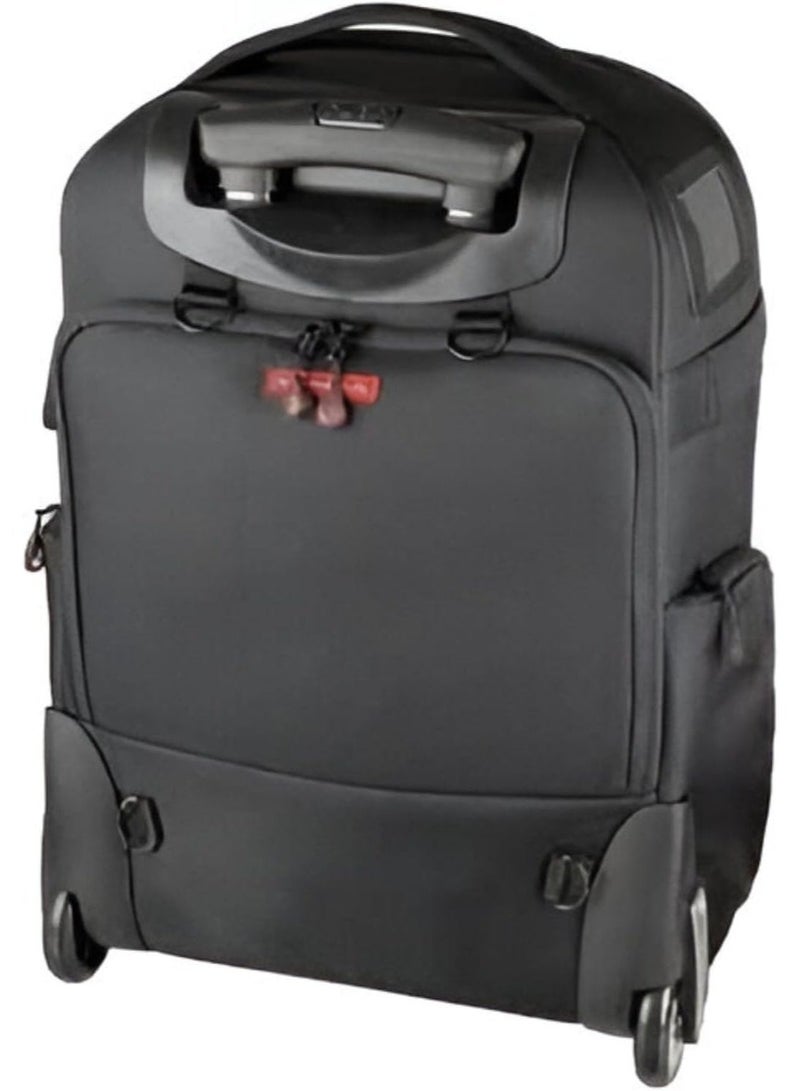 حقيبة كاميرا احترافية 2 في 1 على شكل حقيبة ظهر وعربة بعجلات | حقيبة كاميرا DSLR مزودة بعجلات مع حجرة مخصصة للابتوب، وحامل ثلاثي القوائم (ترايبود)، وفواصل داخلية مبطنة مقاومة للصدمات | حقيبة تصوير احترافية مقاومة للماء - Image 3